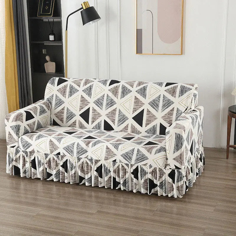 Housse de Canapé Universelle QUOVA Mocha Triangle-Three Person Size 190 230cm