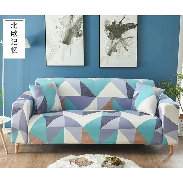 Housse de Canapé Élastique Concubine Nordic Memory-190to230 Three People