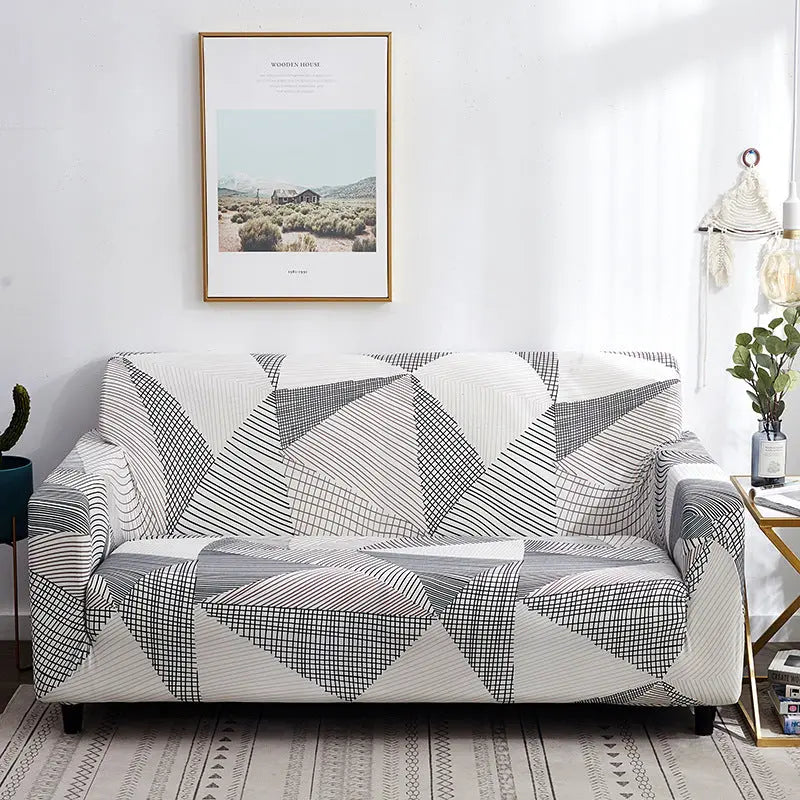 Housse de Canapé Élastique ZELDO Mocha-190to230 Three People