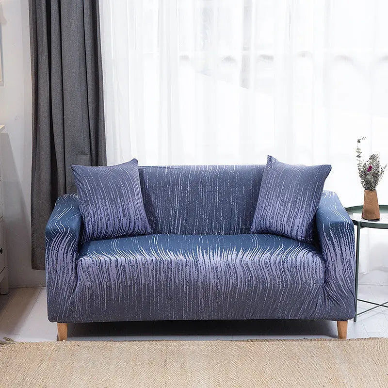 Housse de Canapé Extensible GEOFORM Blue Memory-190to230 Three seat