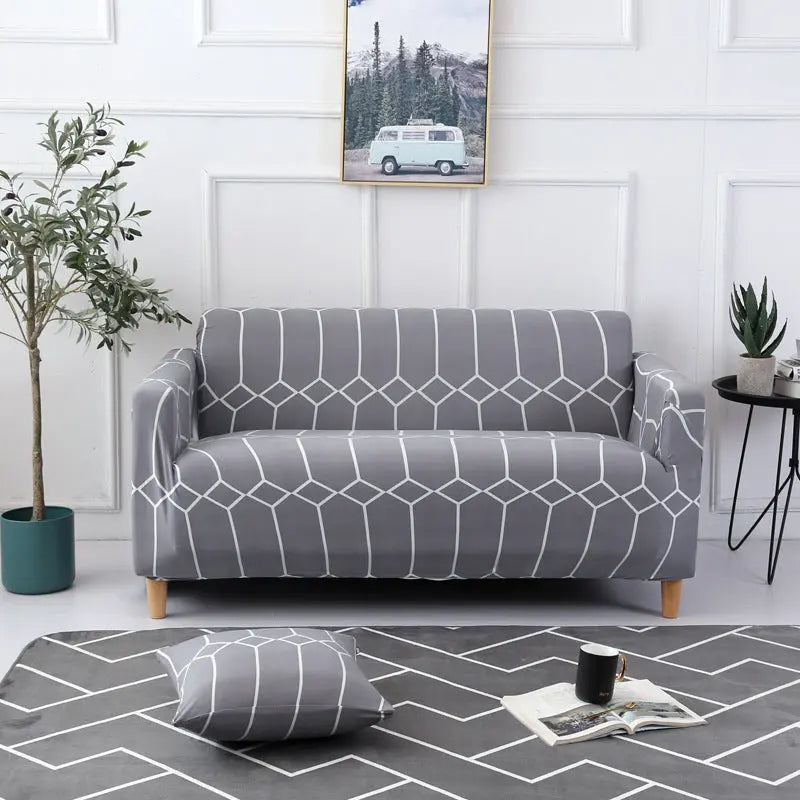 Housse de Canapé Extensible GEOFORM Blog-145to185 Double Seat