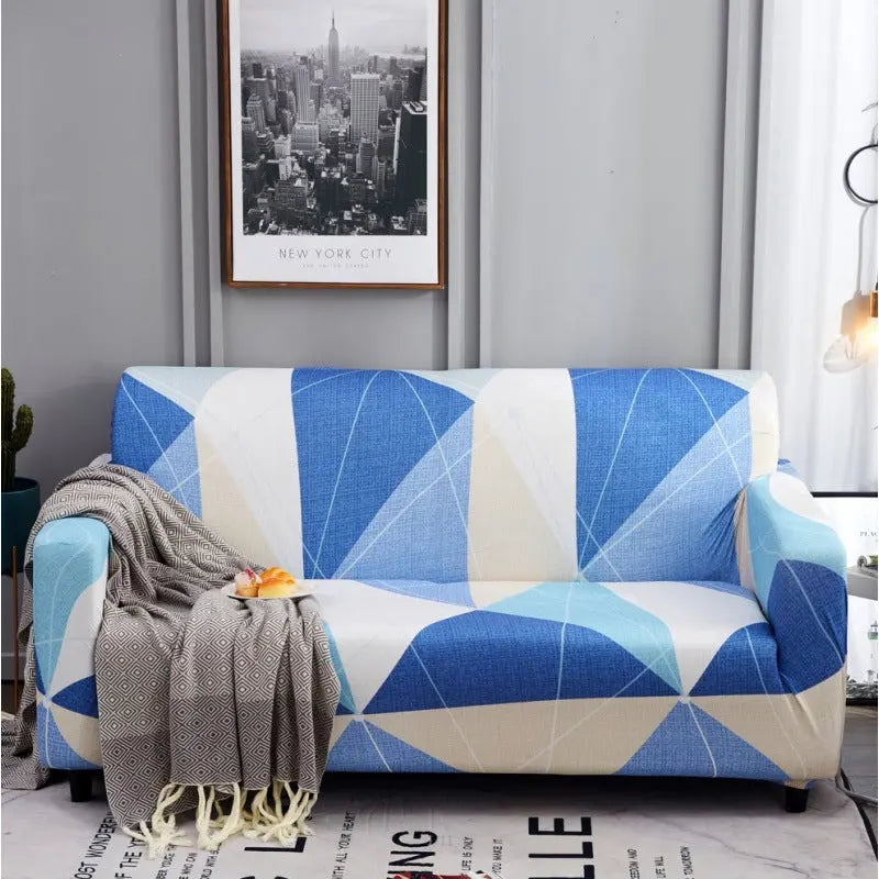 Housse de Canapé Extensible LORNA Sky blue-90 to 140cm