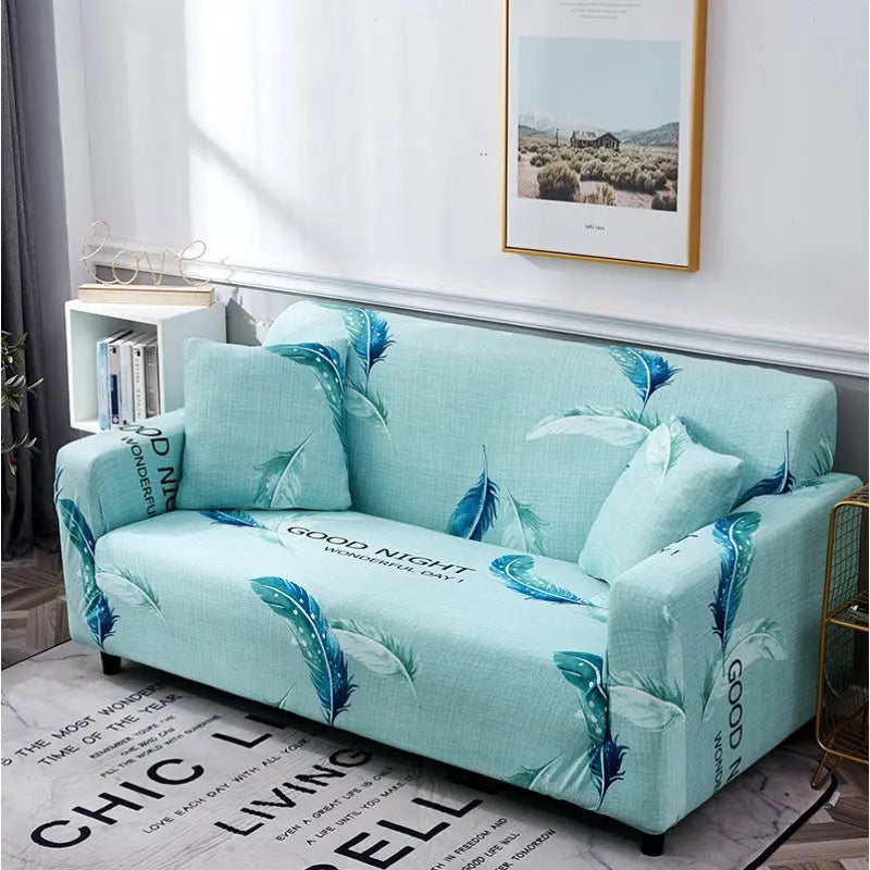 Housse de Canapé Extensible LORNA Light green-190to 230cm