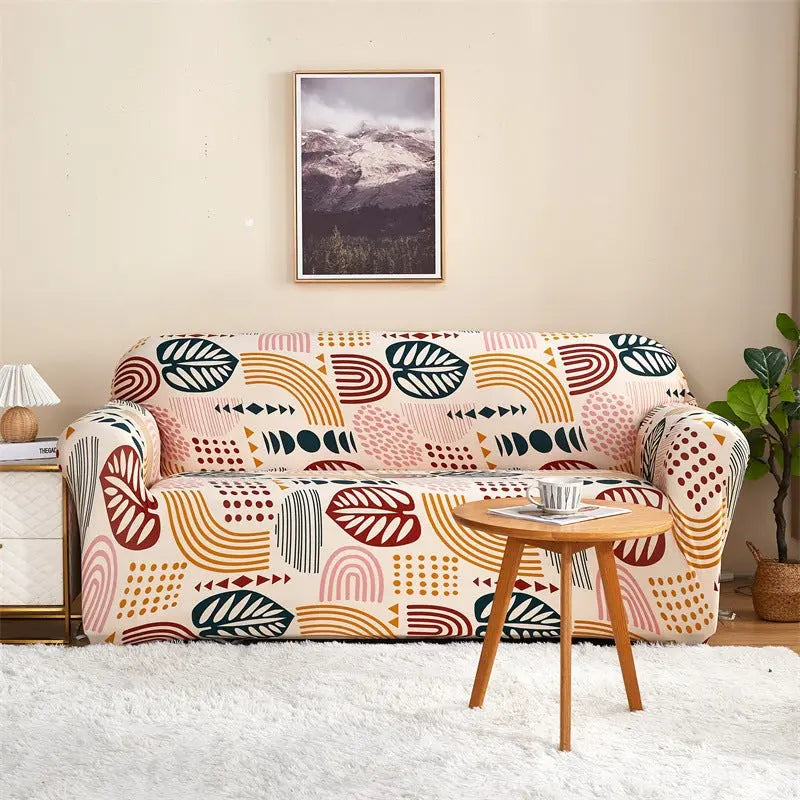 Housse de Canapé Imprimée ELASTIK Loka-Single Sofa