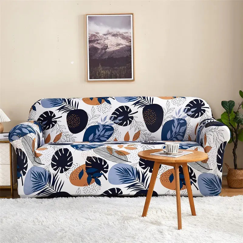 Housse de Canapé Imprimée ELASTIK Monet-For Three Person Sofa