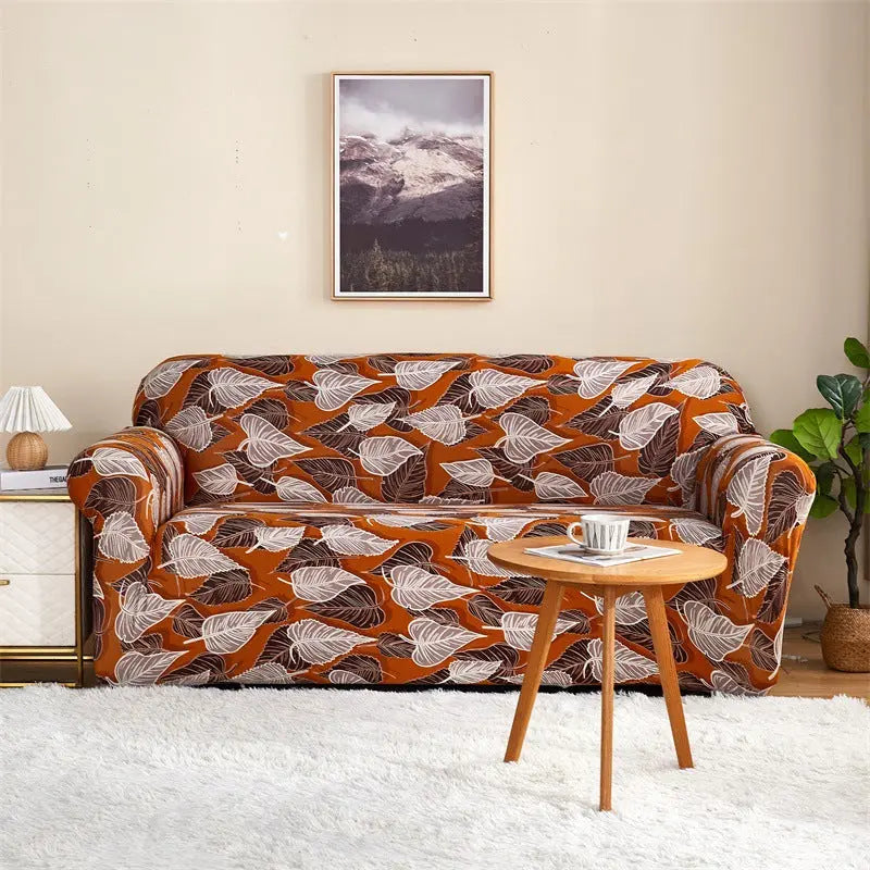 Housse de Canapé Imprimée ELASTIK Autumn Brewing-Double Sofa