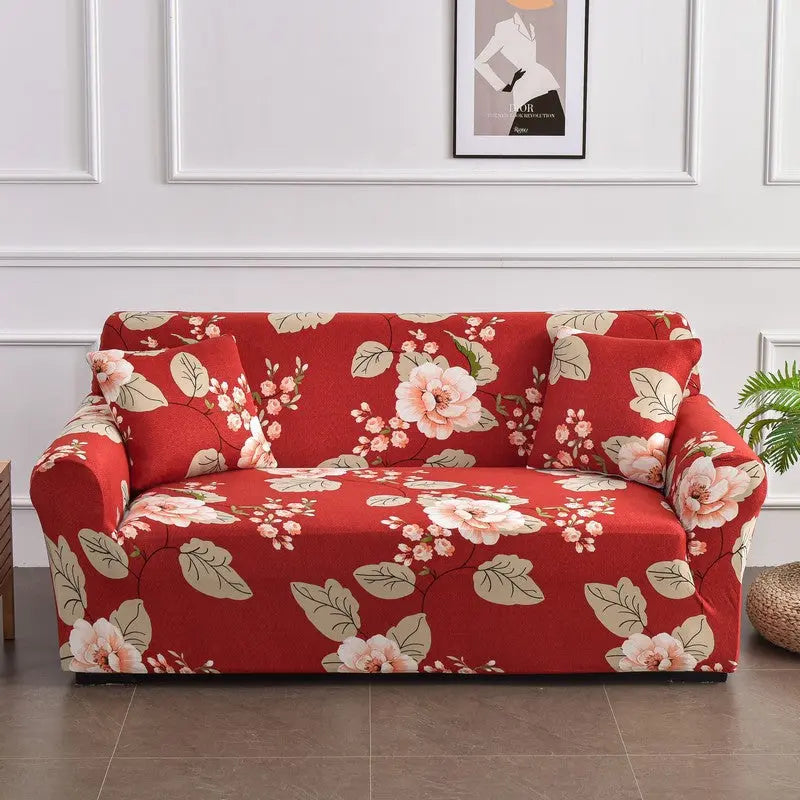 Housse de Canapé Imprimée SILOTEX Blooming Flowers-Single Seat