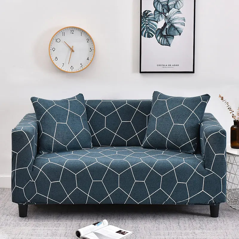 Housse de Canapé Moderne ARLEEN Football grid-Four people