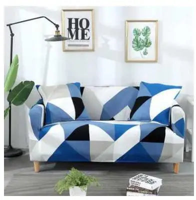 Housse de Canapé Moderne MINISI Blue-Single and two pillows