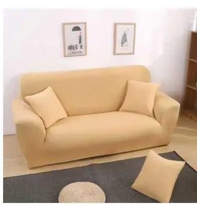 Housse de Canapé Moderne MINISI Yellow beige-Double and two pillows