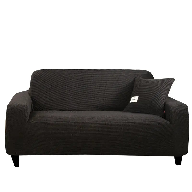 Housse de Canapé Polaire ELIXIR Black-190to230cm