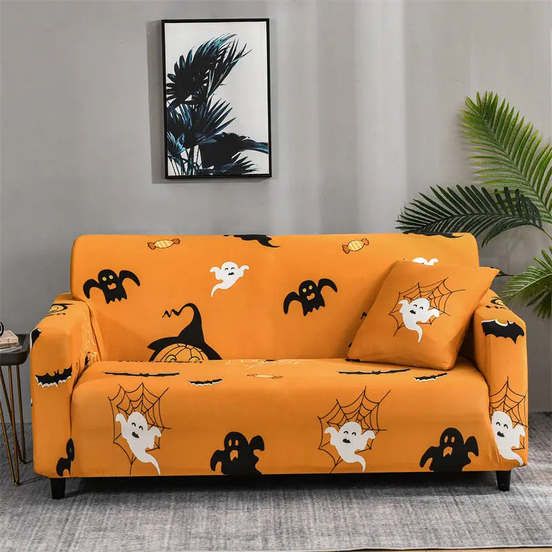 Housse de Canapé Stretch Polyester NYTANO Orange-L
