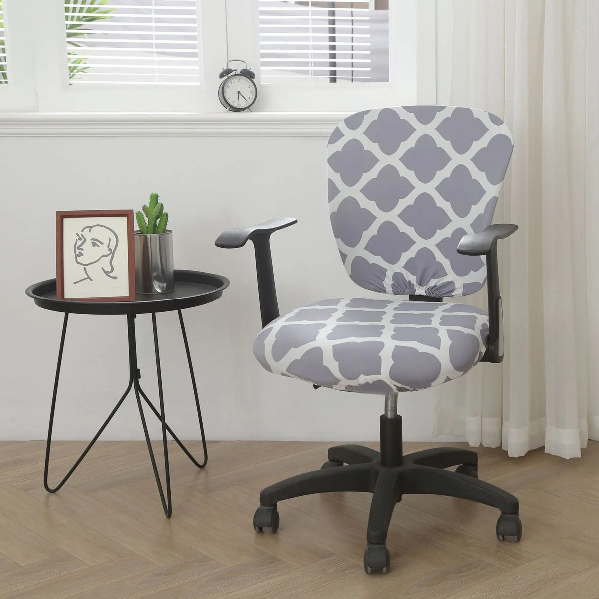 Housse de Chaise Élastique SMOOTH Style Gray-Split Universal