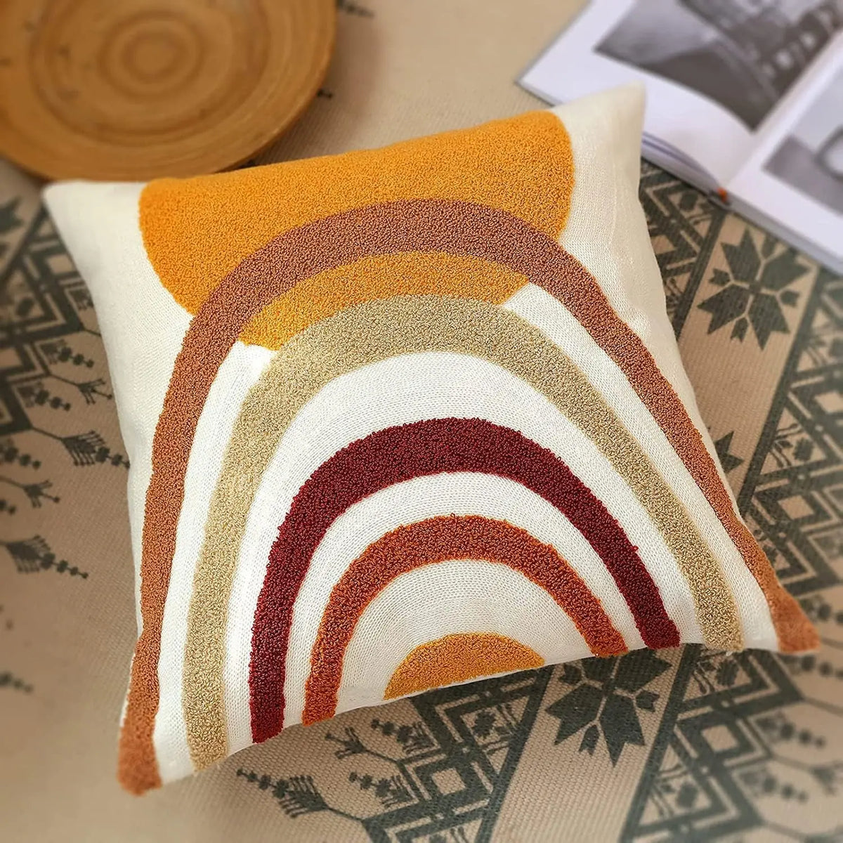 Housse de Coussin Boho Tuft ZINELO Style 3