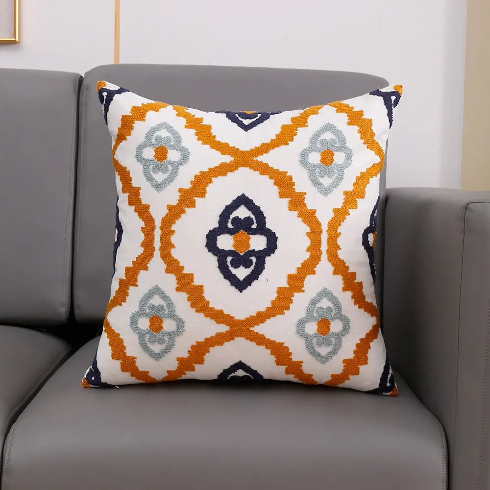 Housse de Coussin Broderie TOUVEL 45x45 Pillow Cover-5
