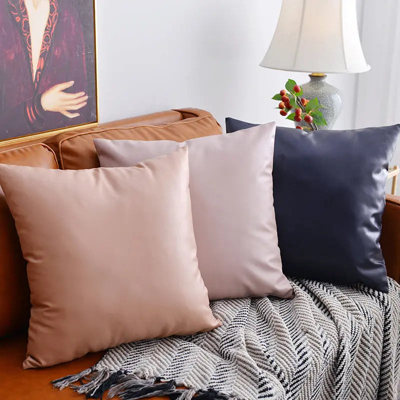 Housse de Coussin Cuir Moderne CILEX