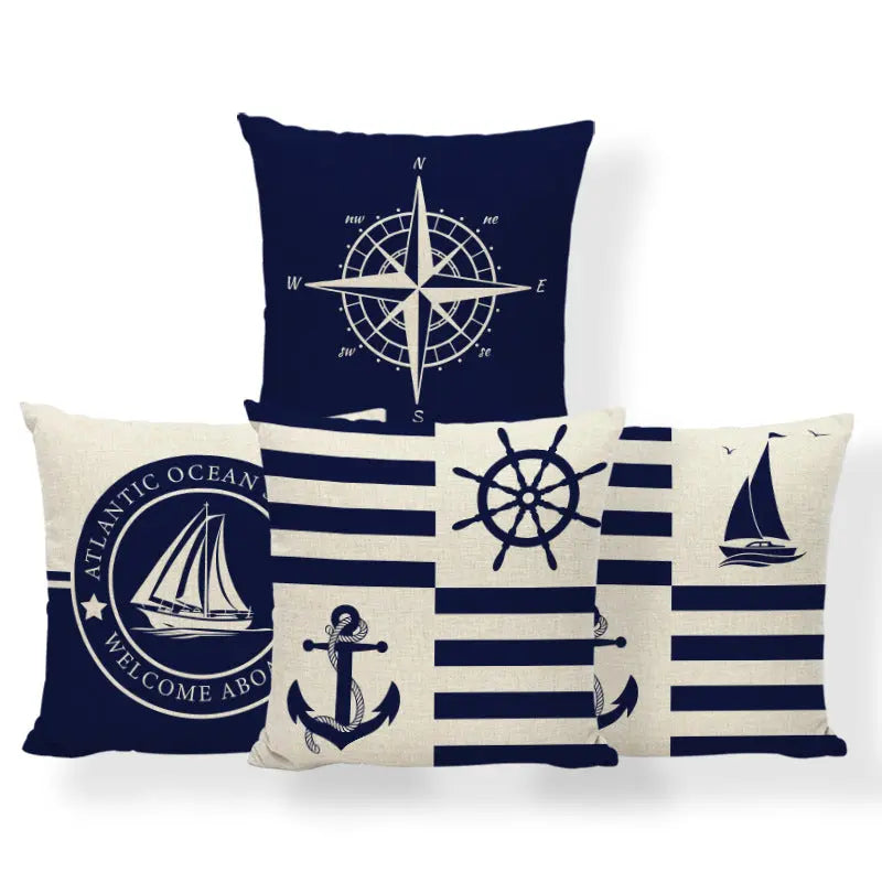 Housse de Coussin Design Océanster FC7428 4PCS Set