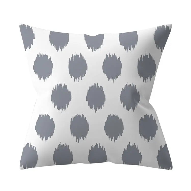 Housse de Coussin Géométrique SILVΞR 4 Style-45x45cm