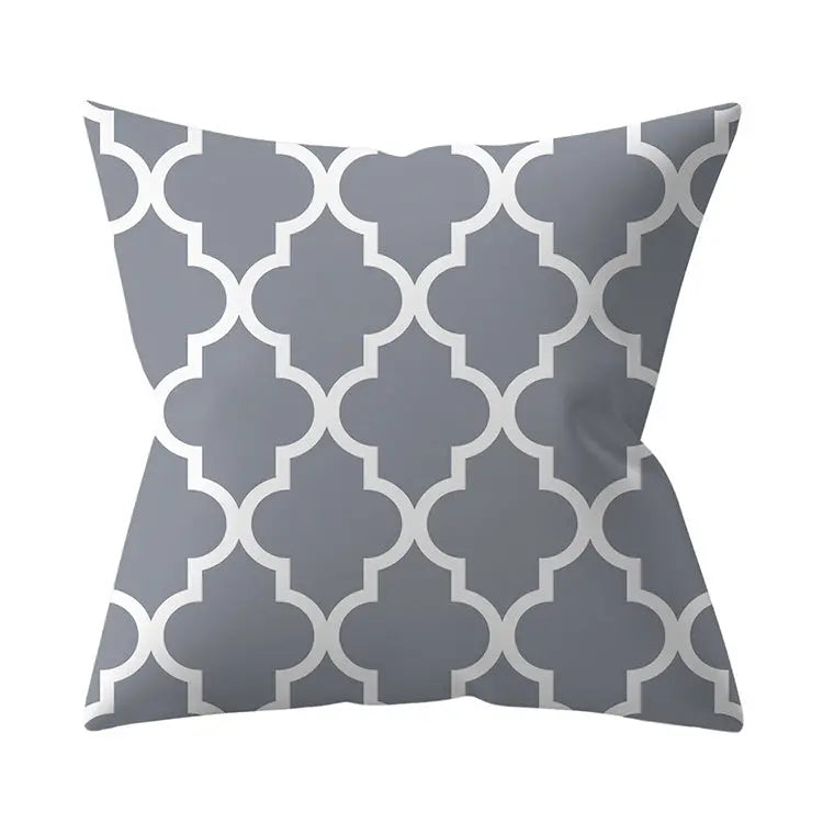 Housse de Coussin Géométrique SILVΞR 23 Style-45x45cm