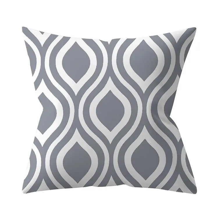 Housse de Coussin Géométrique SILVΞR 24 Style-45x45cm
