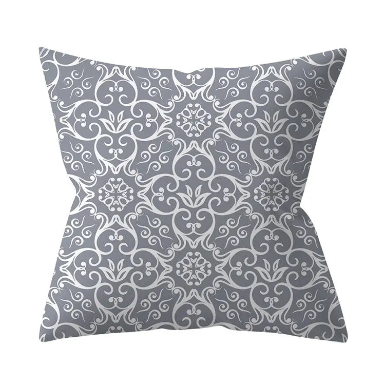 Housse de Coussin Géométrique SILVΞR 33 Style-45x45cm