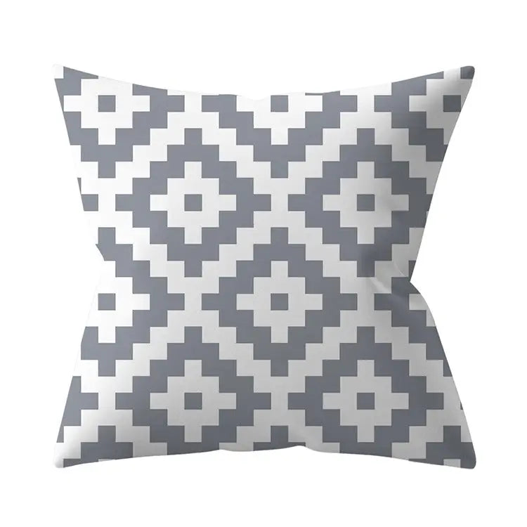 Housse de Coussin Géométrique SILVΞR 36 Style-45x45cm
