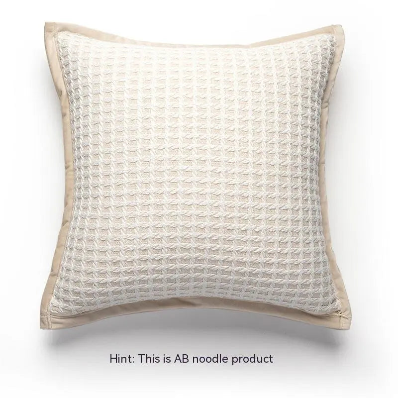 Housse de Coussin Houndstooth NORDEX Classic Style White 45x45cm-Feather Velvet Pillow