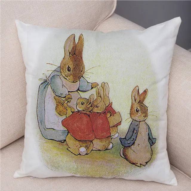 Housse de Coussin Lapin Pascal 5 Colors-45 X45cm Without Pillow