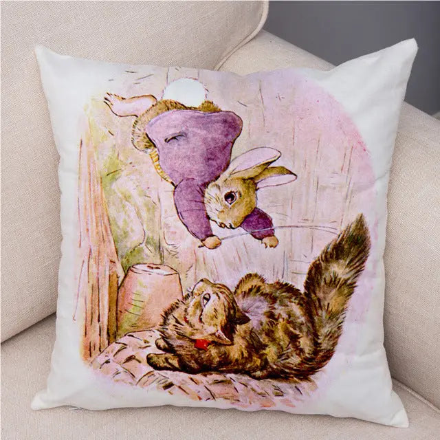 Housse de Coussin Lapin Pascal 26 Colors-45 X45cm Without Pillow