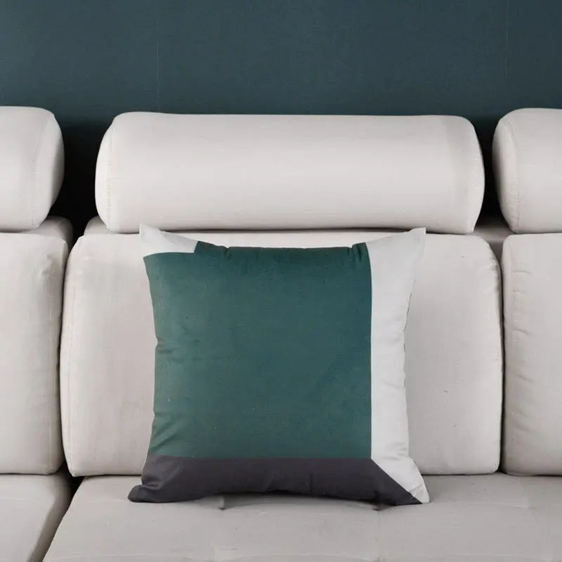 Housse de Coussin Luxe Design NORDIC Square green-45X45cm single pillowcase wit