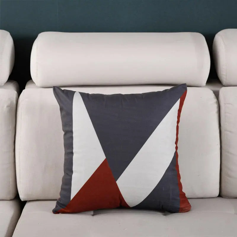 Housse de Coussin Luxe Design NORDIC Twill red-45X45cm single pillowcase wit
