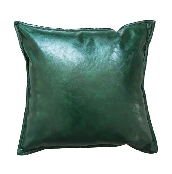 Housse de Coussin Luxe PU ENIRO Emerald-40x65cm