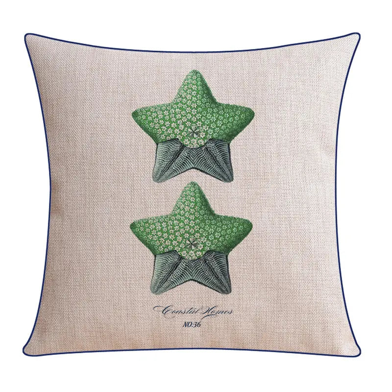 Housse de Coussin Marine ETOILE XH0078-45X45cm Without Core