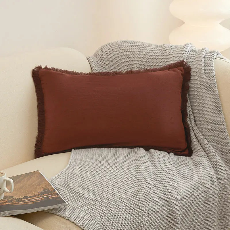 Housse de Coussin Moderne Alora Truffle Brown-50X50cm
