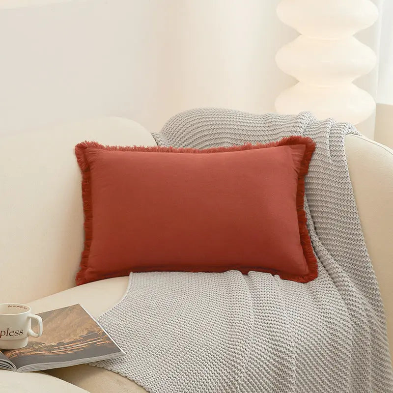 Housse de Coussin Moderne Alora Rust Orange-50X50cm