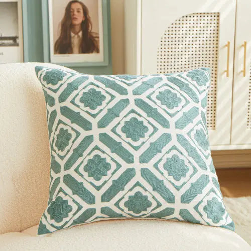 Housse de Coussin Moderne TORONTO Green-45x45cm With Core