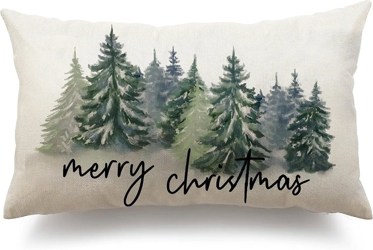 Housse de Coussin Noël Merrylin Christmastree3-30 X50cm Duplex Printing
