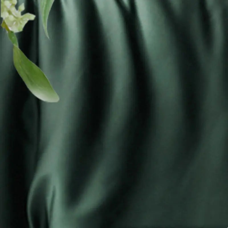 Housse de Coussin Tencel Confort STALIA Dark Green-45 X45cm Without Core