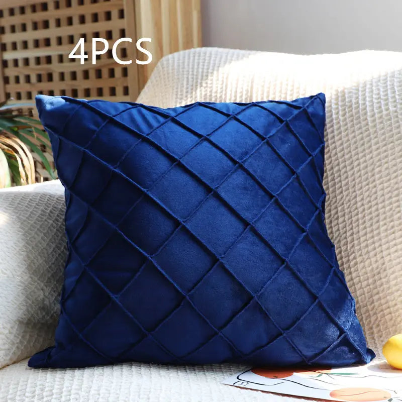 Housse de Coussin Velours ECLARA D34-30x50cm-4pcs