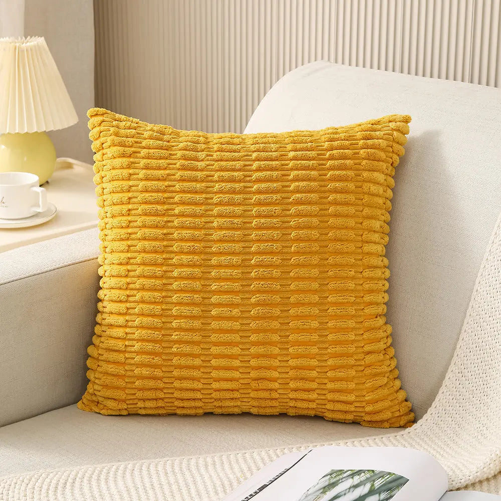 Housse de Coussin Velours MYLO Yellow-45cmx45cm Pillowcase