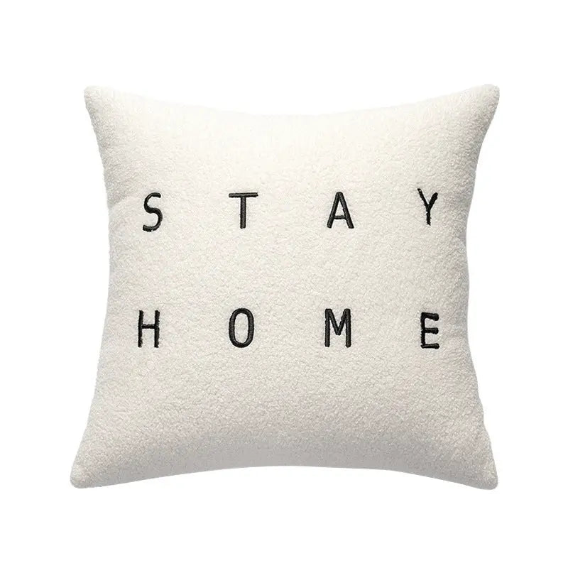 Housse de Coussin Velours SOVARY Circled velvet letter-45x45cm