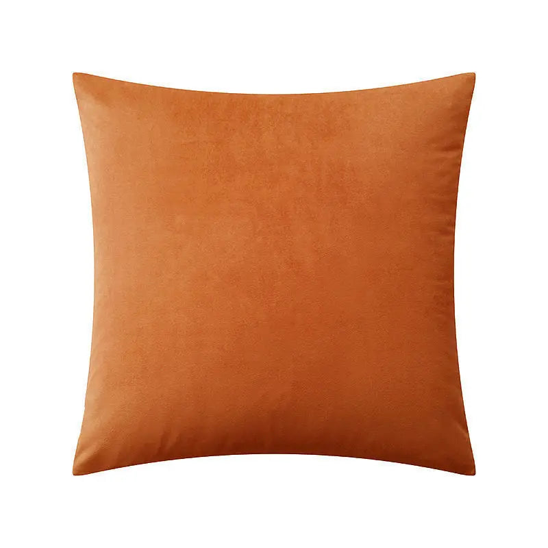 Housse de Coussin Velours SOVARY Warm orange-45x45cm