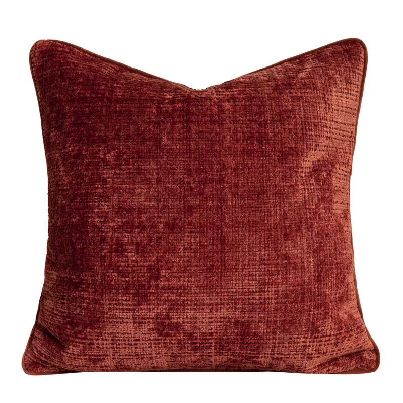 Housse de Coussin Velvet Carré LINARA Orange square pillow-With core