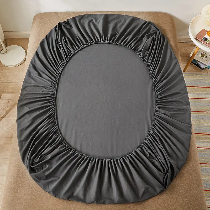Housse de Matelas Coton Imprimé SANDEL Dark Gray-150cmX190cmX10CM