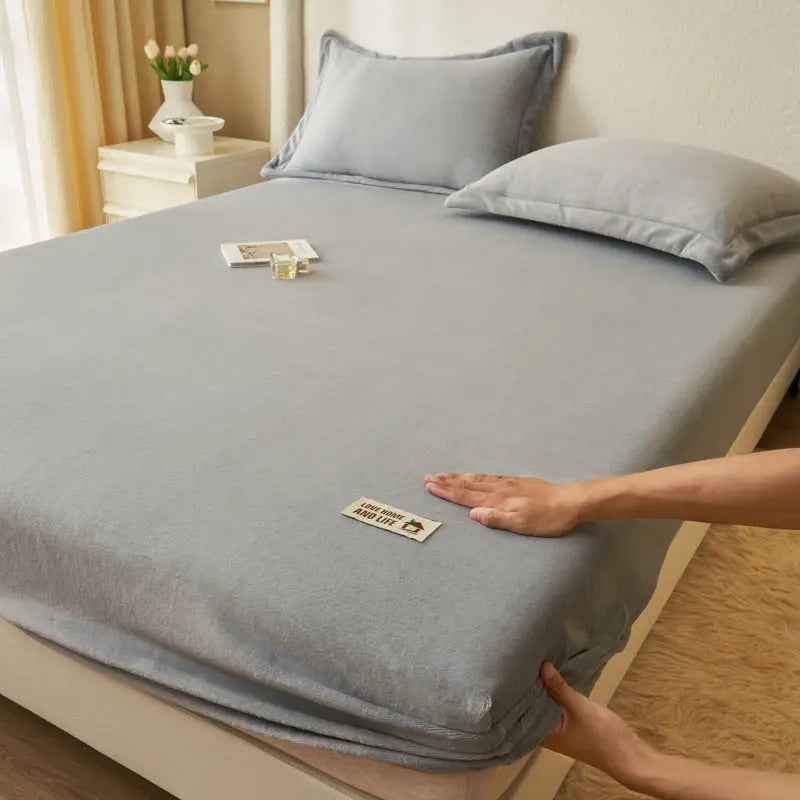 Housse de Matelas Moderne MilkFLUX Milk Fiber Gray-200x220cm Three piece set
