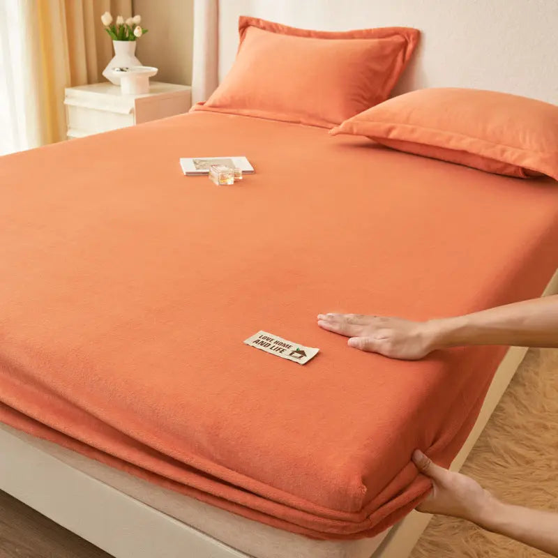 Housse de Matelas Moderne MilkFLUX Milk Fiber Orange-120x200 Single Bed