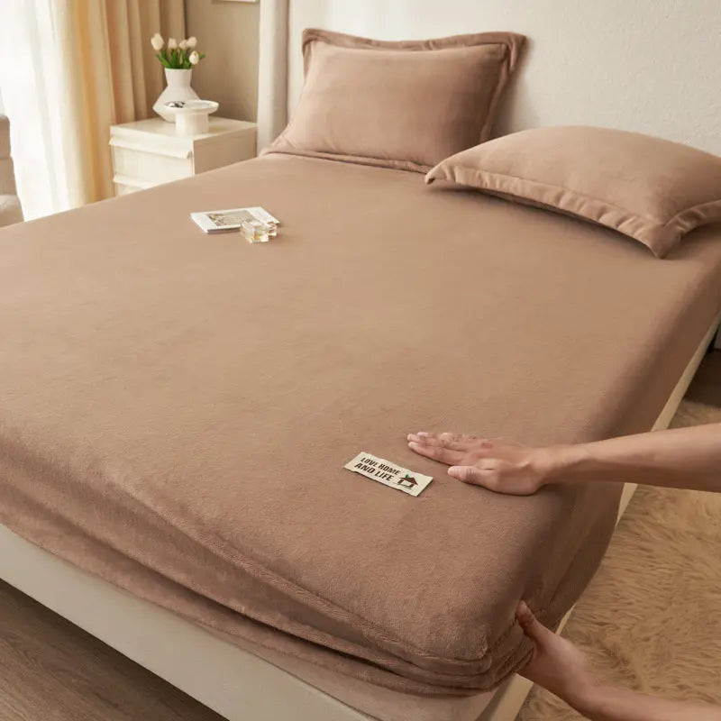 Housse de Matelas Moderne MilkFLUX Milk Fiber Coffee-120x200 Three piece set