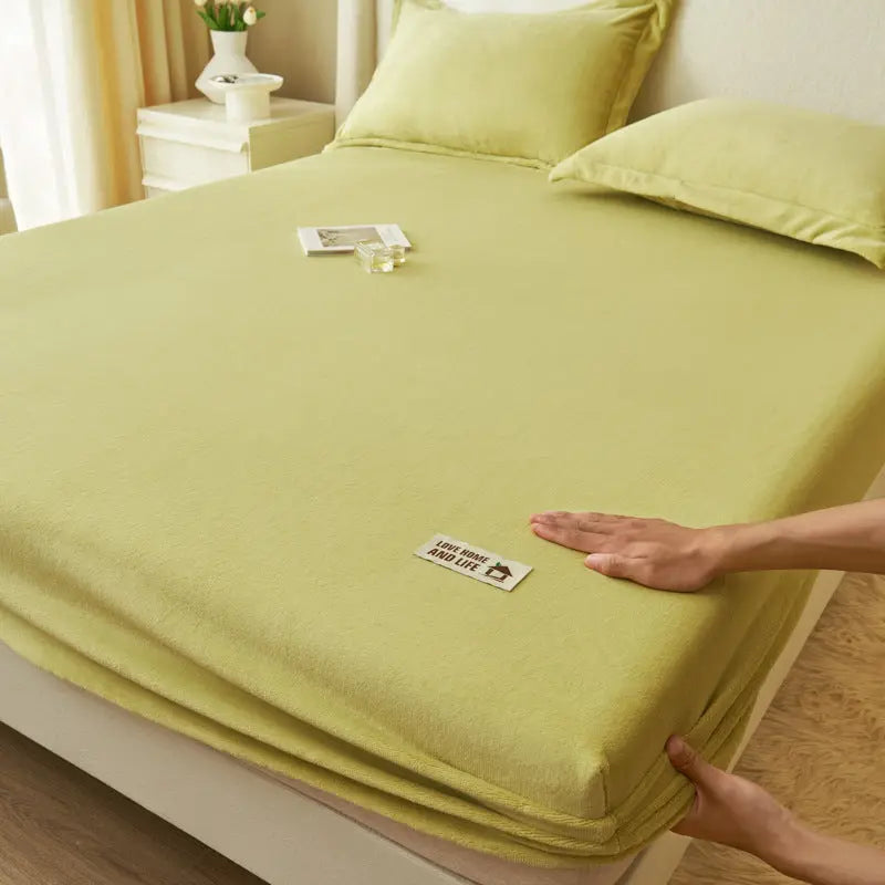 Housse de Matelas Moderne MilkFLUX Milk Fiber Green-200x220cm Three piece set
