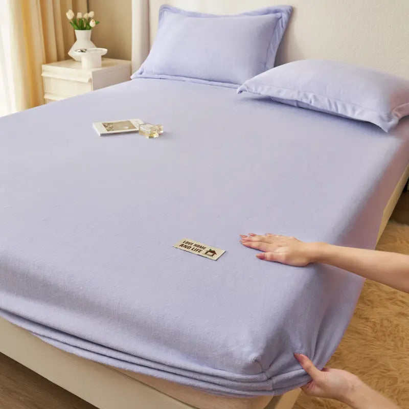 Housse de Matelas Moderne MilkFLUX Milk Fiber Purple-90x200cm Single Bed