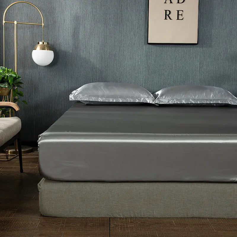Housse de Matelas Polyester Moderne PROTECTIO Silver grey-120X200cm